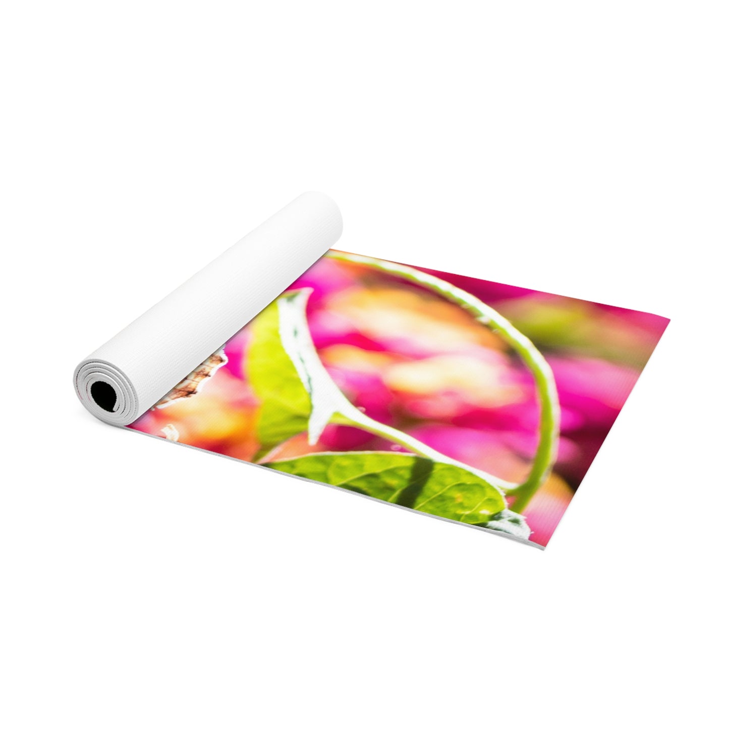 Butterfly Garden Foam Yoga Mat — Vibrant Floral Nature Print