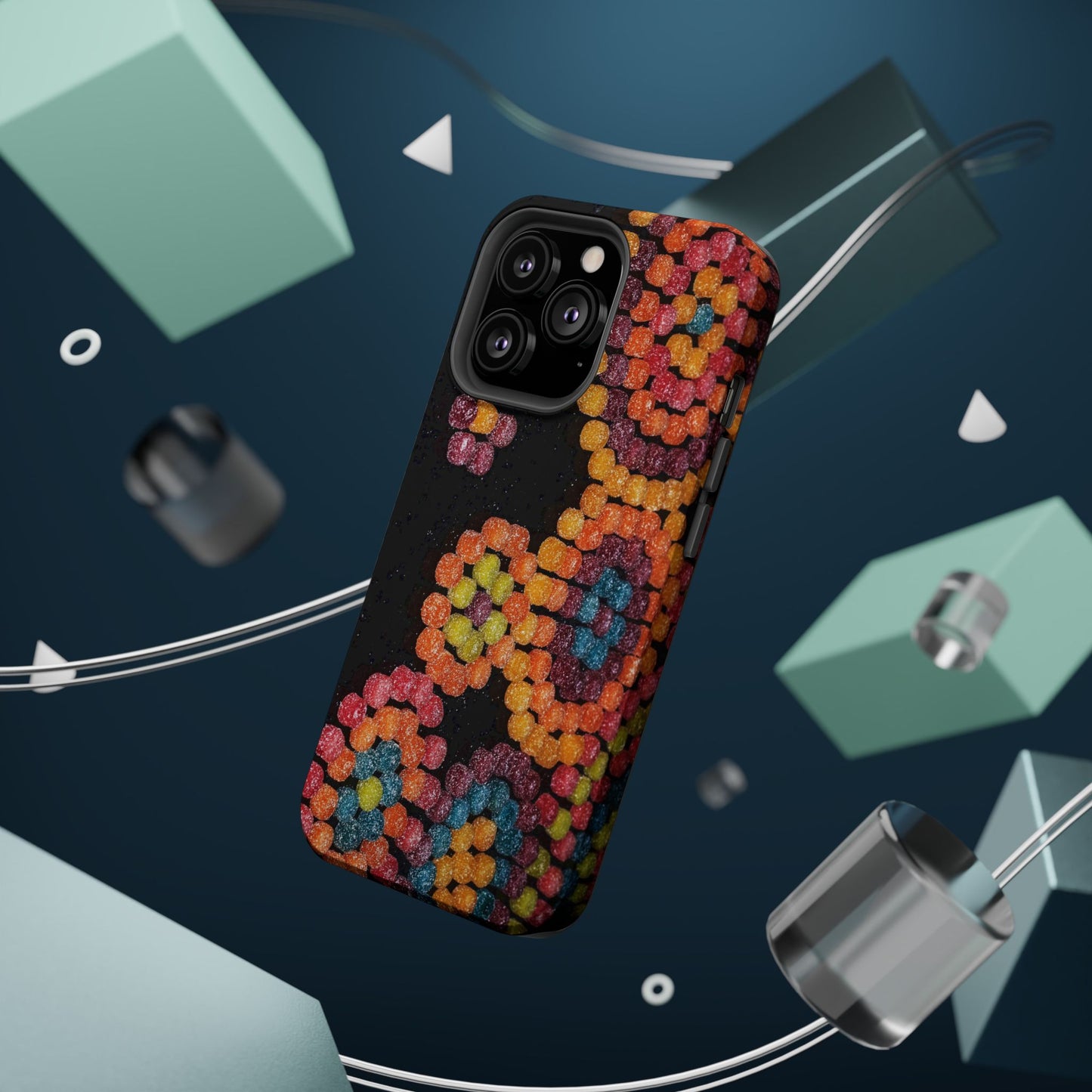 Colorful Candy Pattern Magnetic Impact Phone Case